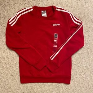 Red Adidas sweatshirt